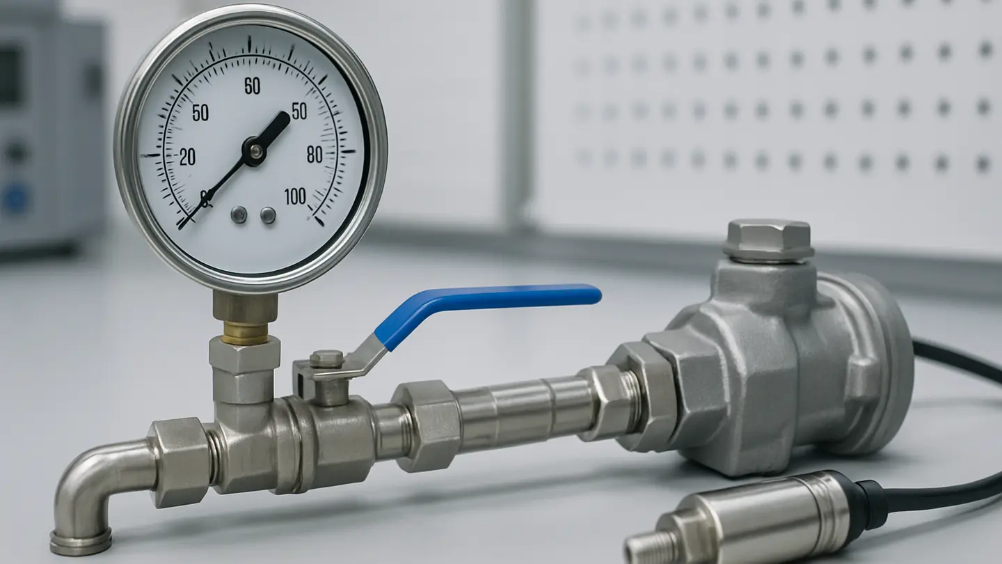 Pressure gauges used for air and water service