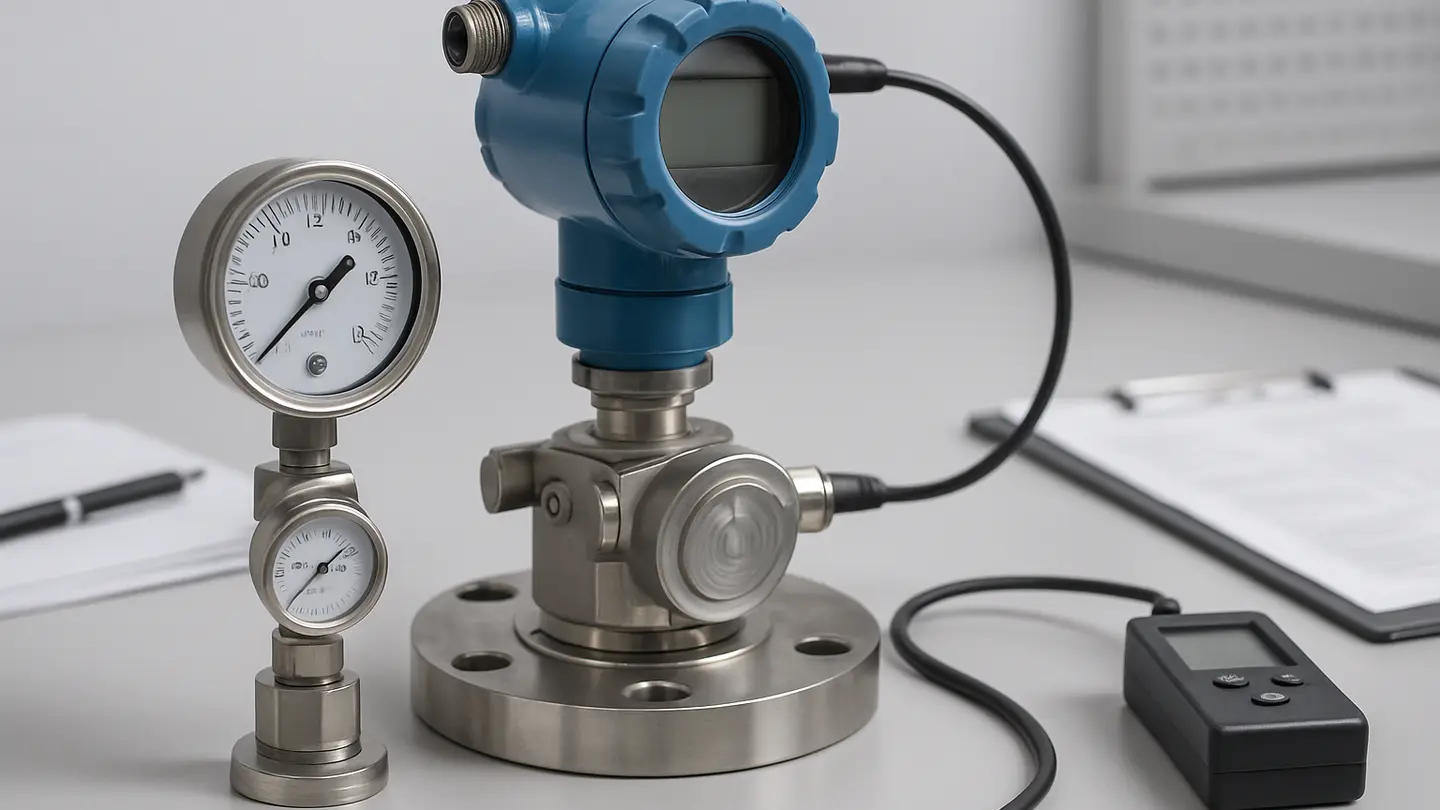 Diaphragm seal assembly connected to a pressure instrument
