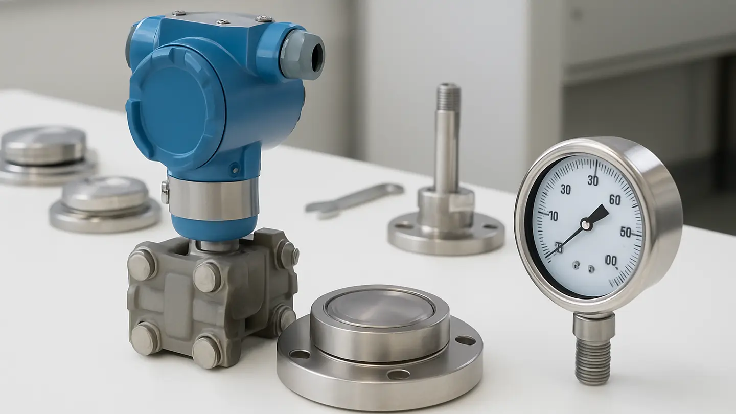 Diaphragm seal assembly used with a pressure measurement instrument