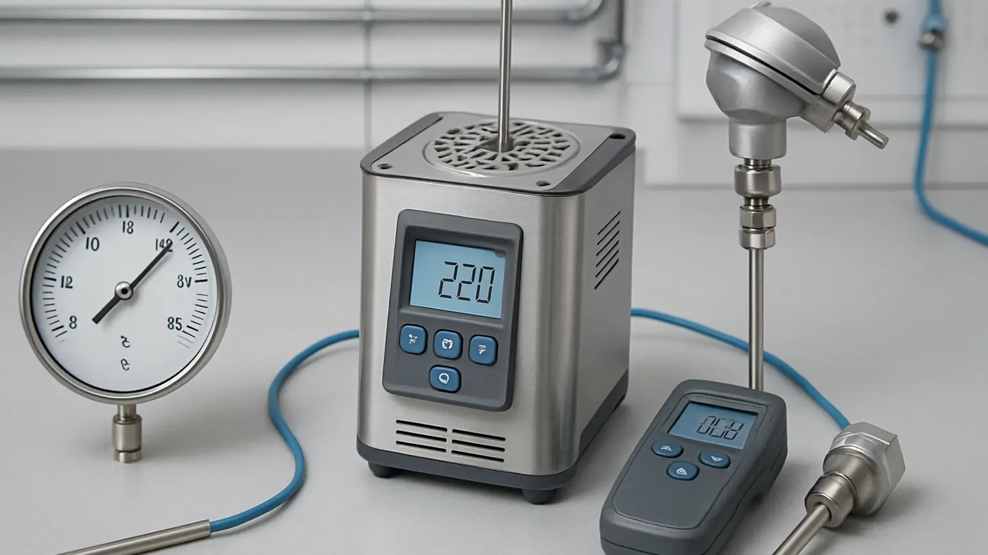 Historical thermometer scales comparing fixed points and absolute temperature
