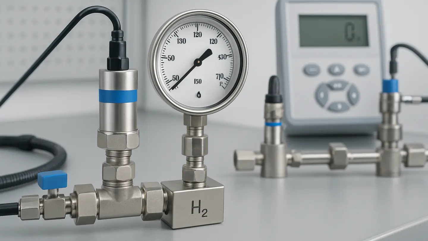 Pressure sensor diaphragm and port for hydrogen service