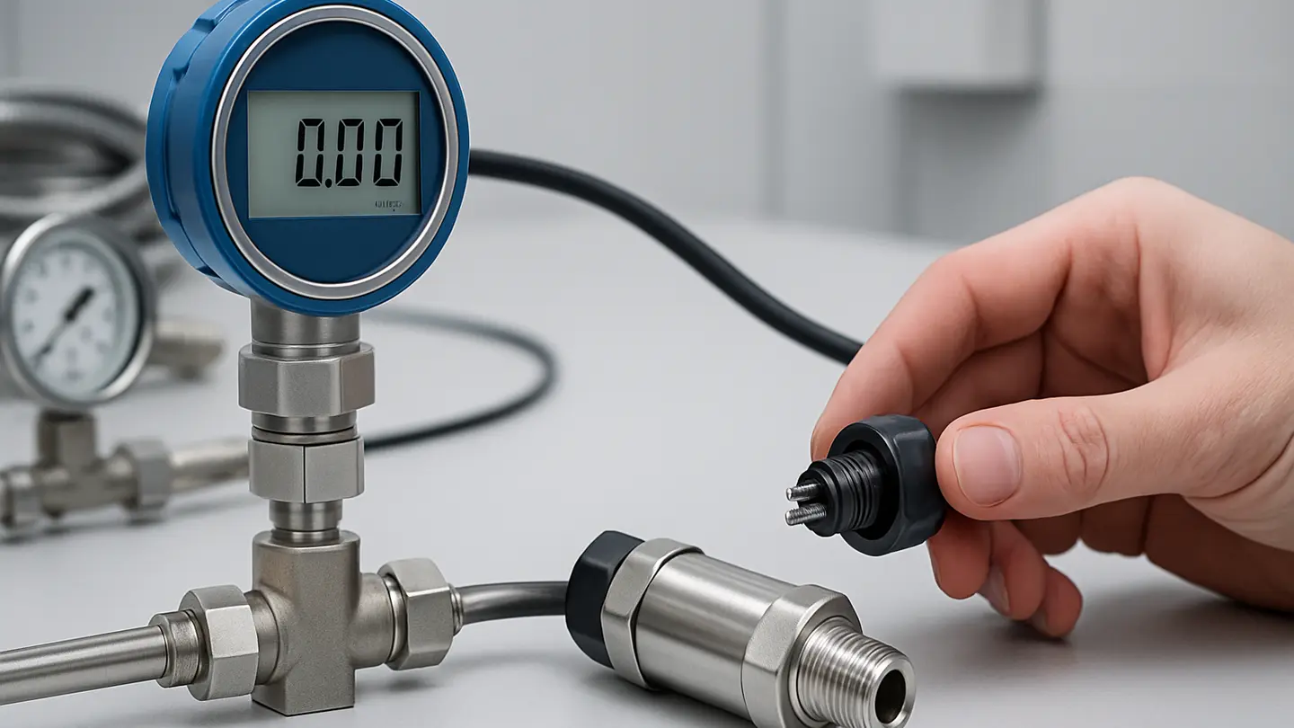 Pressure sensor enclosure protected against dust and water ingress