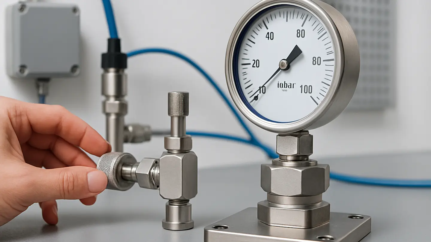 Low-pressure diaphragm gauge used for pressure measurement