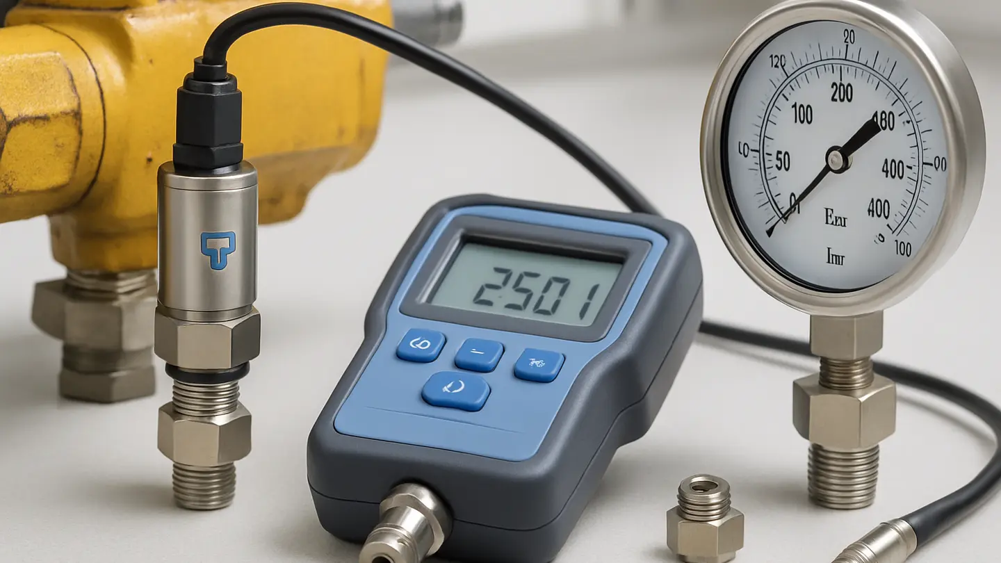 Pressure instruments used in a mobile hydraulic system