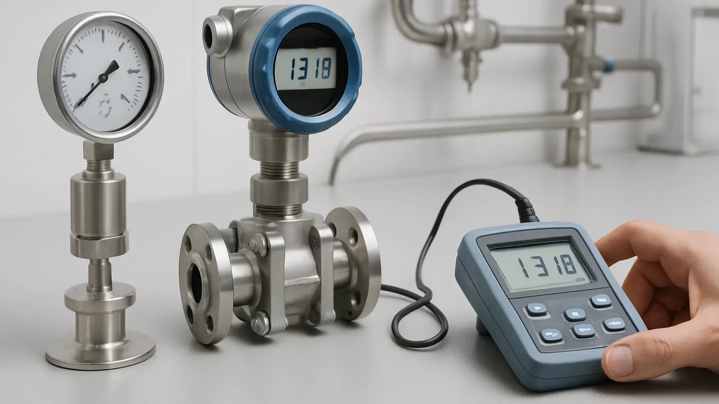 Pressure instruments used in pharmaceutical and biotech process systems