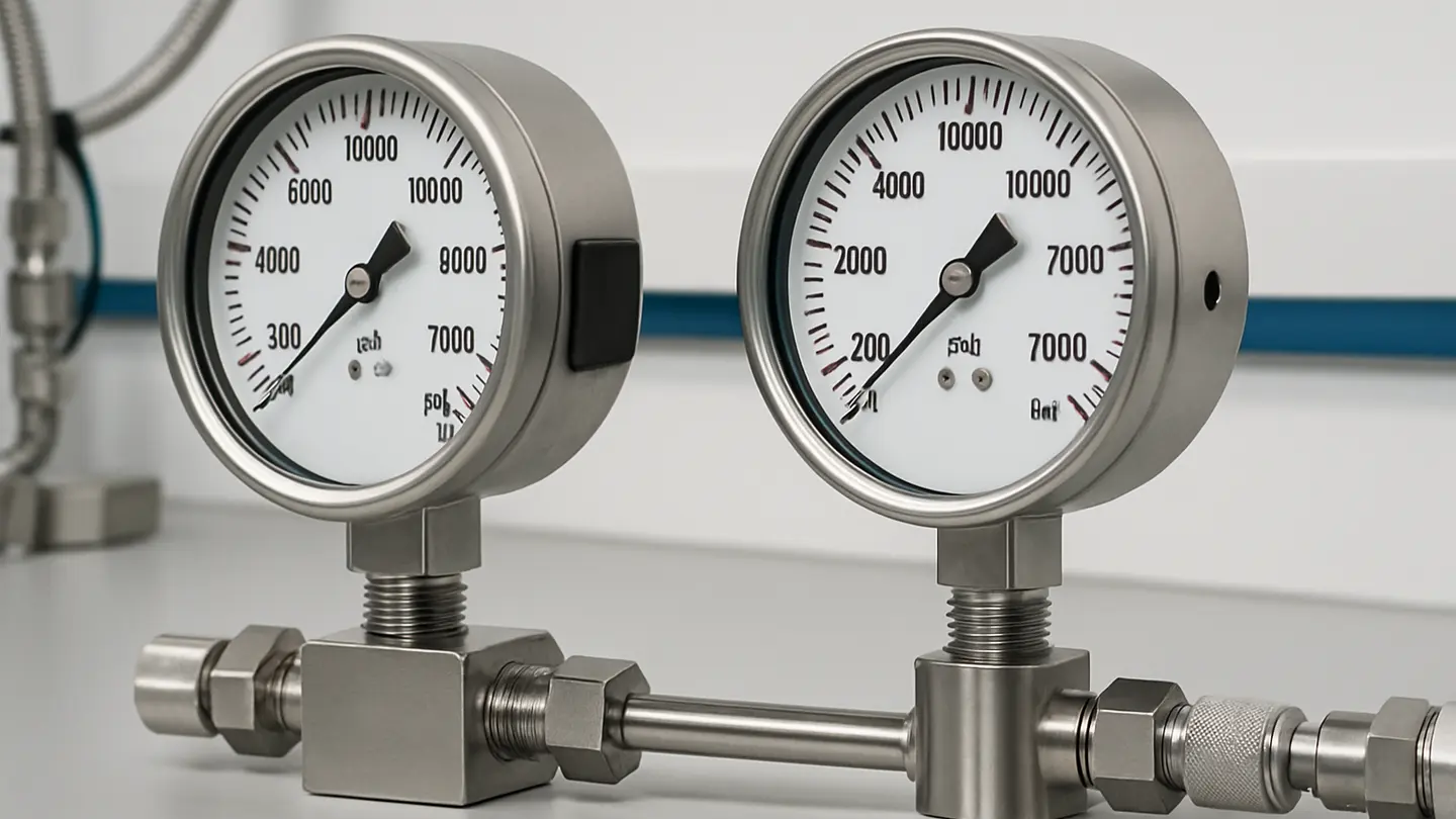 Solid-front and open-front pressure gauge case designs