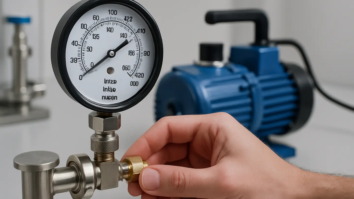 Vacuum gauge measuring sub-atmospheric pressure